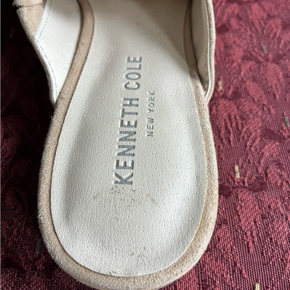 Beige Perforated Slip-On Mules - Picture 8 of 9
